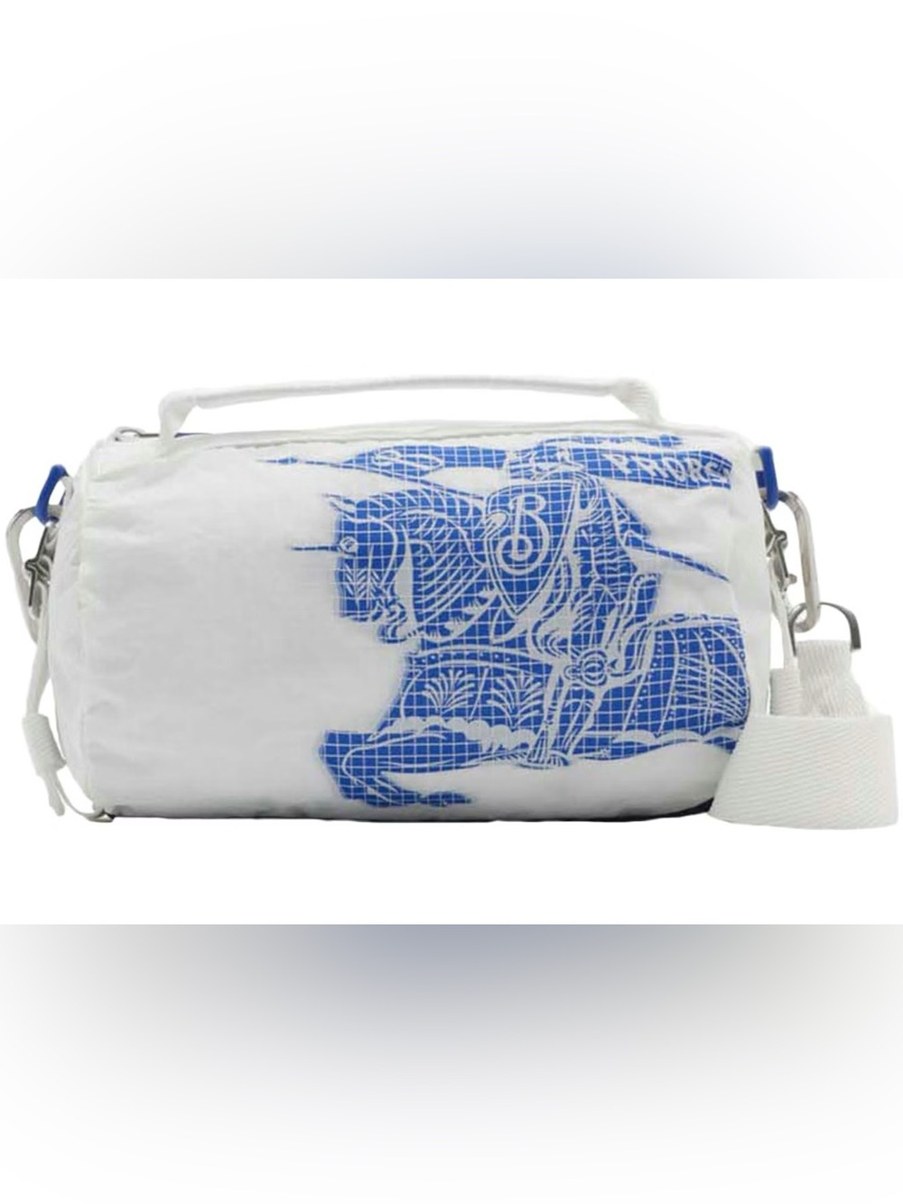 Burberry Medium Lightweight EKD Nylon Duffle Bag.